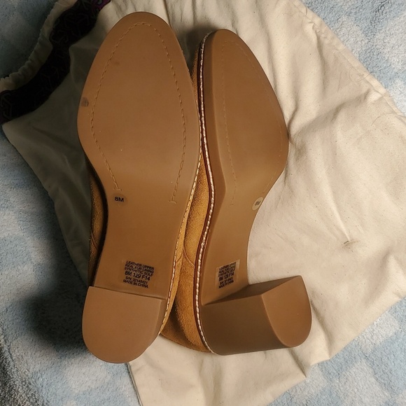 New Tory Burch ‘Hilary’ Suede Tan Brown Suede Ankle Booties Boots Size 8 - Picture 4 of 16
